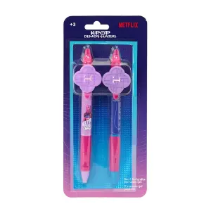 Safta K-Pop Demon Hunters Pack de 2 Bolígrafos Borrables Ergonomicos en Blister
