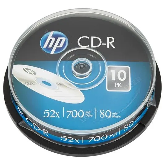 Hp Cd-R , 700Mb, 52X, Tarrina De 10 Unidades