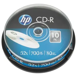 HP CD-R 700MB 52X TARRINA 10 UNIDADES