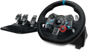 Logitech G29 Driving Force Volante y Pedales para PS3, PS4, PS5 y PC - 900º, Force Feedback, Freno No Lineal