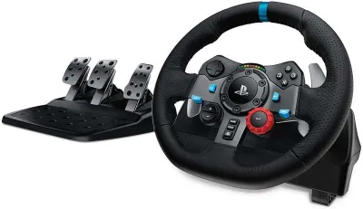 Logitech G29 Driving Force Volante y Pedales para PS3, PS4, PS5 y PC - 900º, Force Feedback, Freno No Lineal