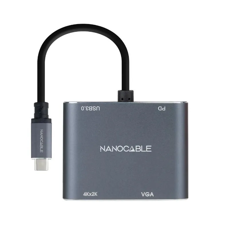 Nanocable Converosr Usb-C A Hdmi/Vga/Usb3.0/Pd