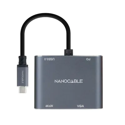 Nanocable Converosr Usb-C A Hdmi/Vga/Usb3.0/Pd