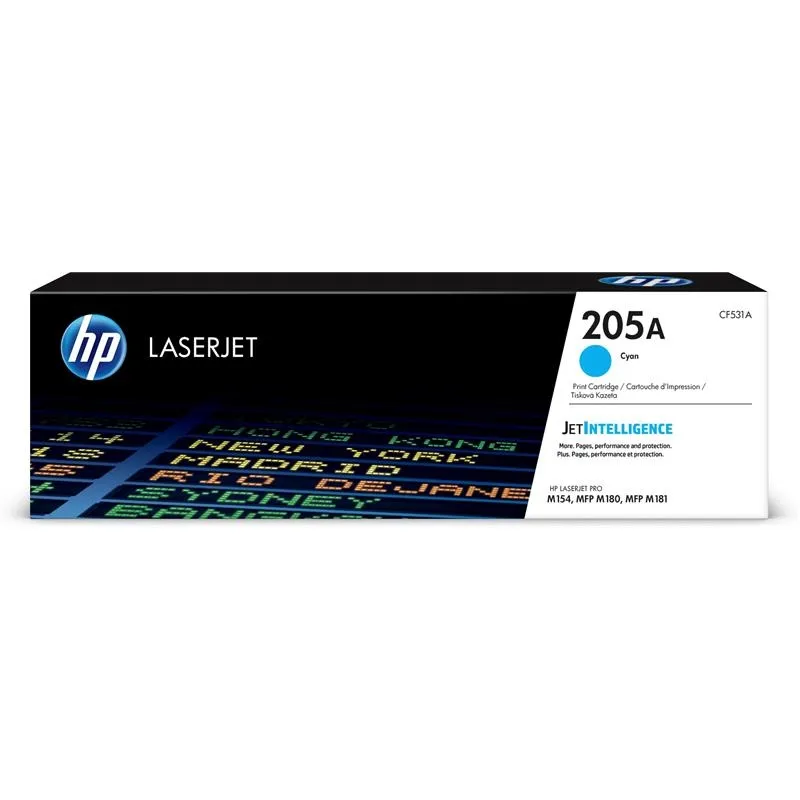 HP Tóner Cian LaserJet 205A para M180N y M181FW