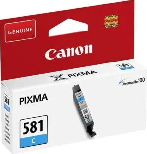 Canon Tinta Cian CLI 581C para Impresoras PIXMA TS 615X/815X/915X y TR 755X/855X