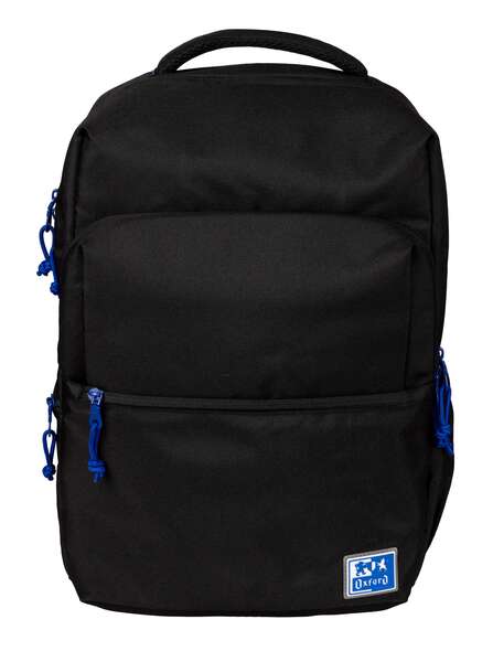 Oxford B-Ready Mochila Escolar - Tirantes Acolchados Y Ajustables - Tamaño 42X30X15Cm - Color Negro