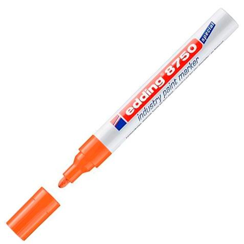 Edding Marcador Permanente De Tinta Opaca Industrial 8750 Naranja
