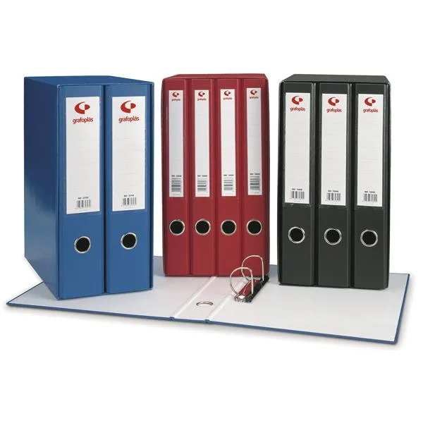 Grafoplás Módulo Graficolor 2 Archivadores Palanca 2 Anillas Mixtas 65mm Rojo