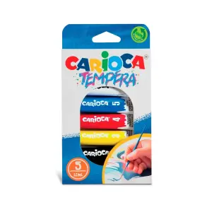 Carioca Pack de 5 Tubitos de Témpera 12ml - Colores Superlavables Surtidos