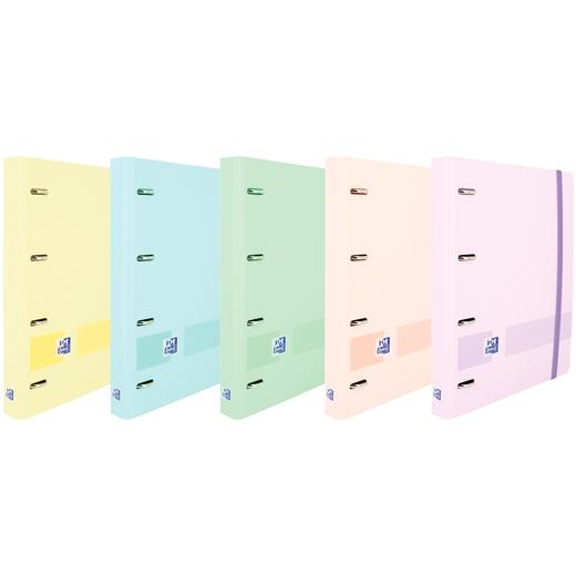Oxford Carpeta Anillas Ebinder 4X25Mm Live&Go Polyfoam C/Recambio A5+ Dots Pastel