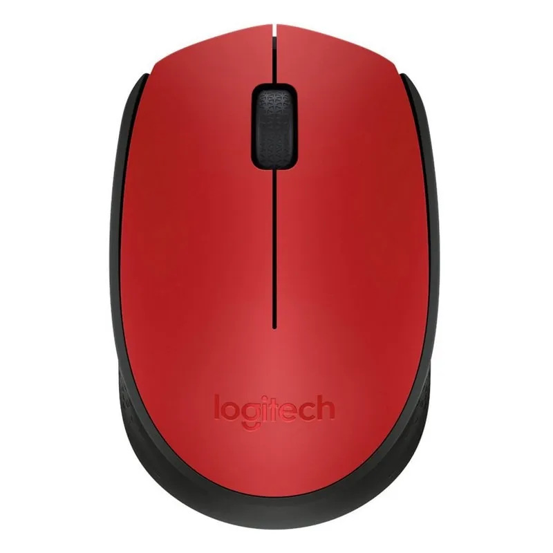 Logitech M171 Ratón Inalámbrico 1000 DPI - 3 Botones - Uso Ambidiestro - Rojo