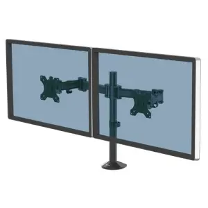 Fellowes Reflex Brazo Para Monitor Doble Hasta 27" 8kg Ajustable Negro