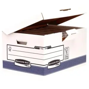 Fellowes Contenedor De Archivos Con Tapa Fija System Azul