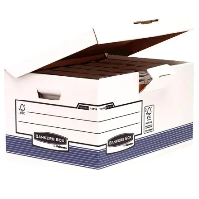 Fellowes Contenedor De Archivos Con Tapa Fija System Azul