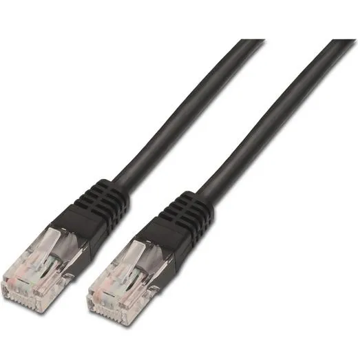 Aisens Cable De Red Latiguillo Rj45 Cat.6 Utp Awg24 Negro 2,0M