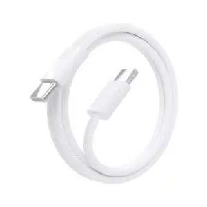 Aisens Cable USB 2.0 3A 60W Tipo USB-C/M a USB-C/M Blanco 1,0m