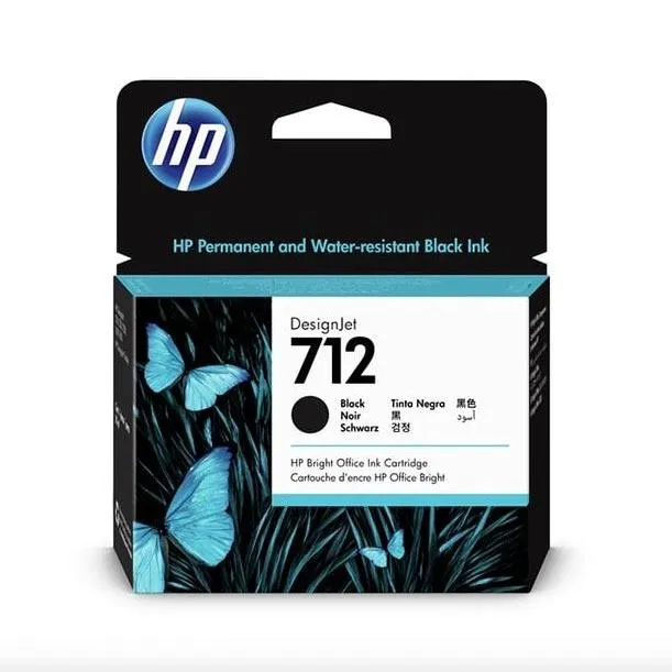 Hp Tinta Negro Designjet T200 / T600- Nº 712 Alta Capacidad