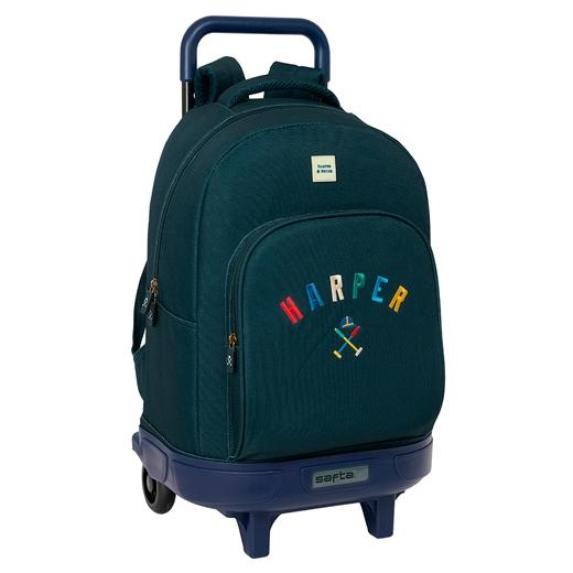 Safta Mochila Grande Con Ruedas Compact Extraíble Harper & Neyer