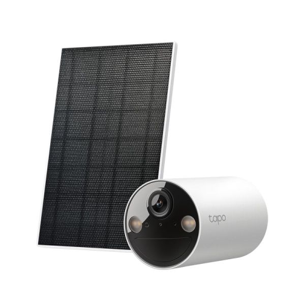 Tp-Link Tc82 Kit Camara De Seguridad Ip Wifi  2K 3Mp + Panel Solar Tapo A201 - Para Interior Y Exterior - Vision Nocturna - Deteccion Mediante Ia - Zona De Actividad Personalizable - Resistente Al Agua Y Al Polvo Ip65