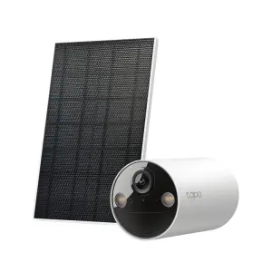 TP-Link Tapo A201 Kit Cámara de Seguridad IP WiFi 2K 3MP con Panel Solar, Visión Nocturna, Detección IA, IP65