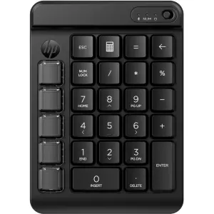 HP Teclado Numérico Inalámbrico Bluetooth - 9 Teclas Programables - Negro