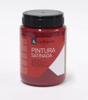 La Pajarita Témpera Escolar Bote De 35Ml Satinada Rojo Carmin L-09