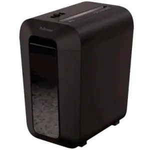 Fellowes LX65 Destructora de Papel Manual P-4 - Destruye Hasta 10 Hojas - 22L - Negro