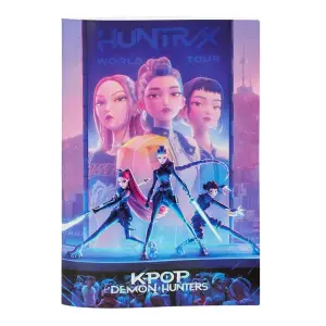 Safta Libreta Grapada K-Pop Demon Hunters A4 Cuadricula 5x5mm Cantos Redondeados 20.5x29.7cm