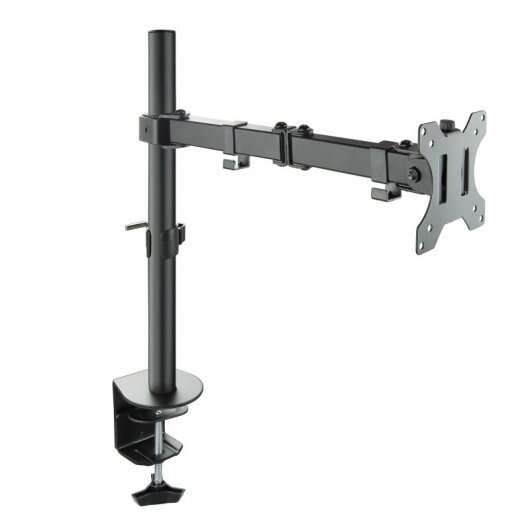 Tooq Soporte De Mesa Con Brazo Articulado Para Monitor De 13"-32" - Giratorio E Inclinable - Gestion De Cables - Peso Max 8Kg - Vesa 100X100Mm - Color Negro
