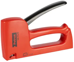 Petrus 260 Plus Clavadora/Grapadora Carga Posterior Color Rojo para Grapas 530/4-10mm