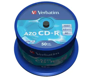 Verbatim CD-R AZO 700MB 52X 50 Pack Spindle Superficie Crystal