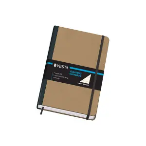 Dohe Cuaderno Cartone 96 Hojas Papel Ahuesado 80gr Tapa Tres Piezas Cierre Gomas