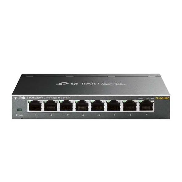Tp-Link Switch Easy Smart - 8 Puertos Gigabit - Plug & Play - Carcasa Metalica - Tecnologia Verde