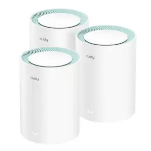 Cudy M1300 Pack de 3 Sistemas WiFi Mesh AC1200 Dual Band, 867Mbps 5GHz, 300Mbps 2.4GHz