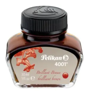 Pelikan Tinta 4001 No.78 30ml - Tintero Color Pardo para Estilográfica