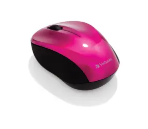 Verbatim Ratón Inalámbrico Go Nano 1600 PPP Compacto Ambidiestro Fucsia