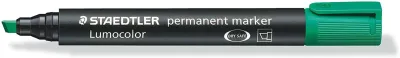 Staedtler Lumocolor 350 Rotulador Permanente Verde Punta Biselada 2-5mm Tinta Base de Alcohol