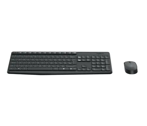 Logitech MK235 Pack Inalámbrico Teclado y Ratón 3 Botones Uso Ambidiestro Negro