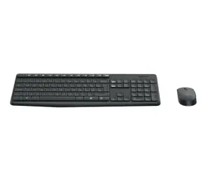 Logitech MK235 Pack Inalámbrico Teclado y Ratón 3 Botones Uso Ambidiestro Negro