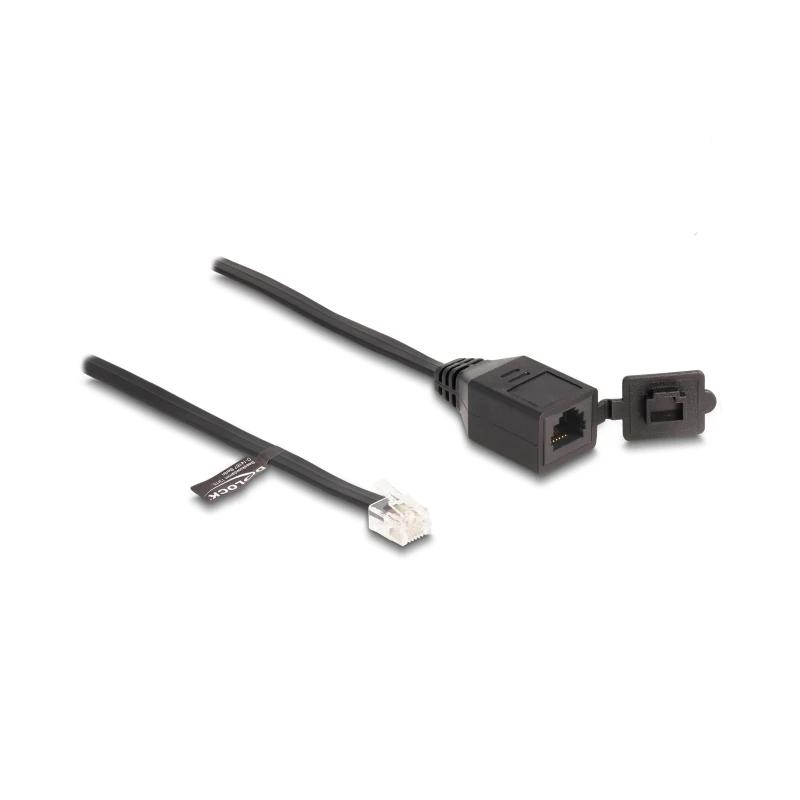 Delock Cable Rj11 Macho A Rj11 Hembra Con Tapa