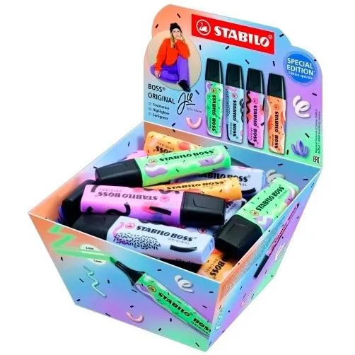 Stabilo Marcador Boss Edición Especial P/Cincel Colores Surtidos Bombonera 30 Ud