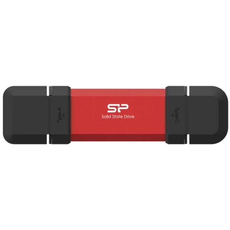 Silicon Power Memoria USB DS72 250GB USB A+C 3.2 Gen2 Rojo