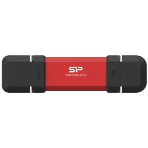 Silicon Power Memoria USB DS72 250GB USB A+C 3.2 Gen2 Rojo