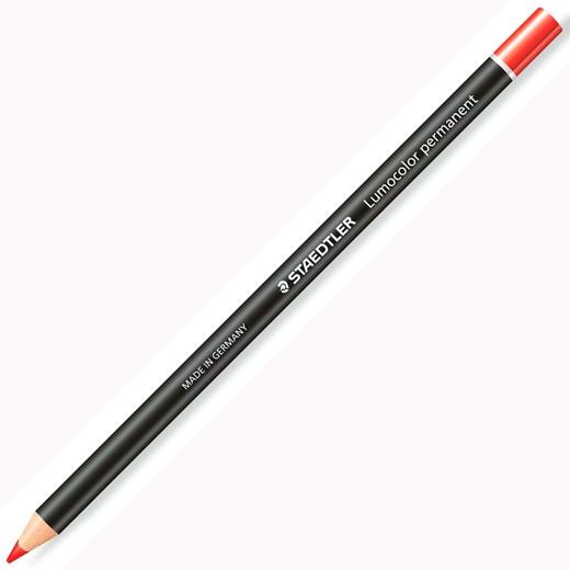 Staedtler Marcador Permanente En Seco Lumocolor Glasochrom Rojo