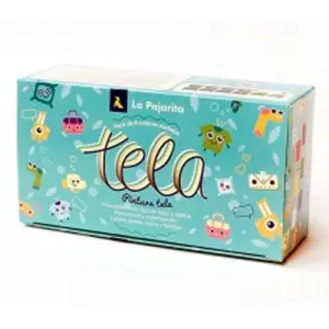 La Pajarita Kit Surtido Para Tela 25ml Colores Surtidos Con Pincel - 6 Unidades