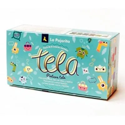 La Pajarita Kit Surtido Para Tela Bote De 25Ml Colores Surtidos Con Pincel -6U-