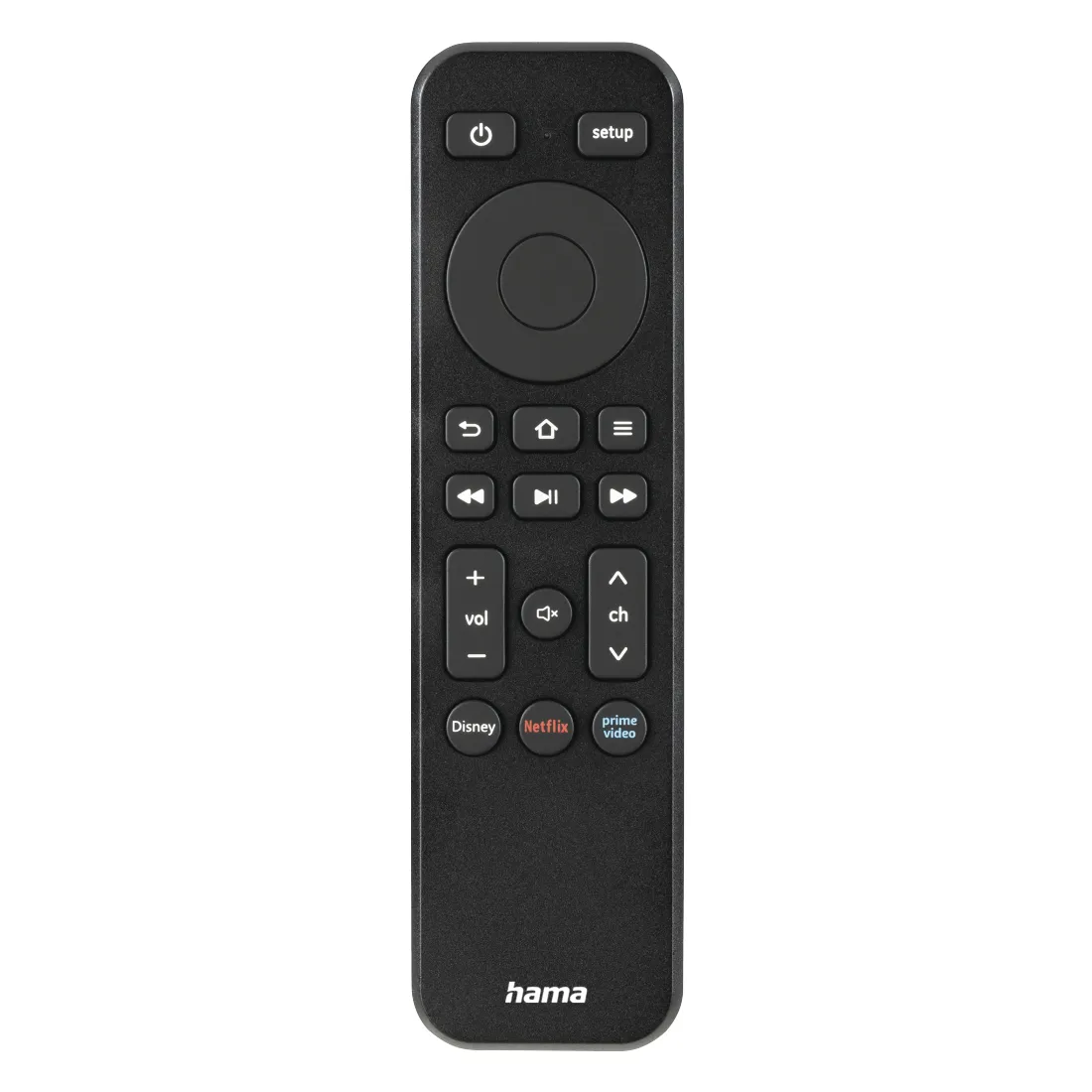 Hama Mando a Distancia Universal para TV - Alcance 10m - Acceso a Streaming - Negro