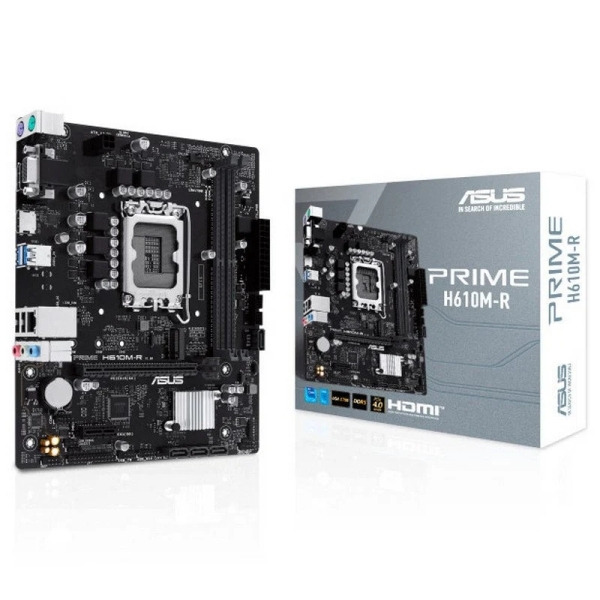 Asus Prime H610M-R-Si Placa Base Intel1700 2X Ddr5 - Hdmi, M.2, Pcie4.0, 4X Sata Iii, Usb 3.2, Microatx