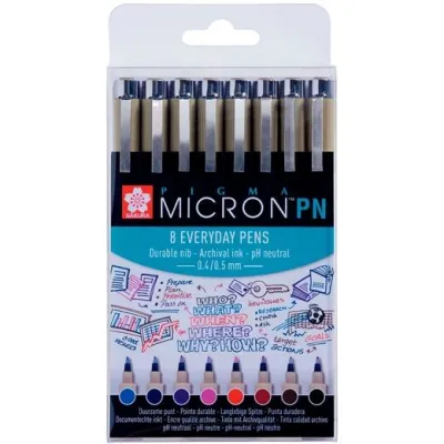 Talens Pigma Micron Rotuladores Surtidos Estuche 8 Unidades