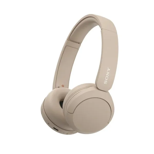 Sony Wh-Ch520 Auriculares Bluetooth 5.2 Con Microfono Integrado - Diadema Ajustable - Conectividad Multipunto - Auriculares Giratorios - Autonomia Hasta 50H - Color Beige